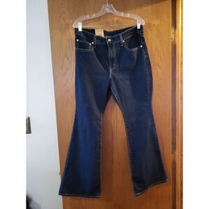 Levi's 726 High-rise Stellar Stretch Flare Dark Indigo Women's Jeans NEW 31 X 30